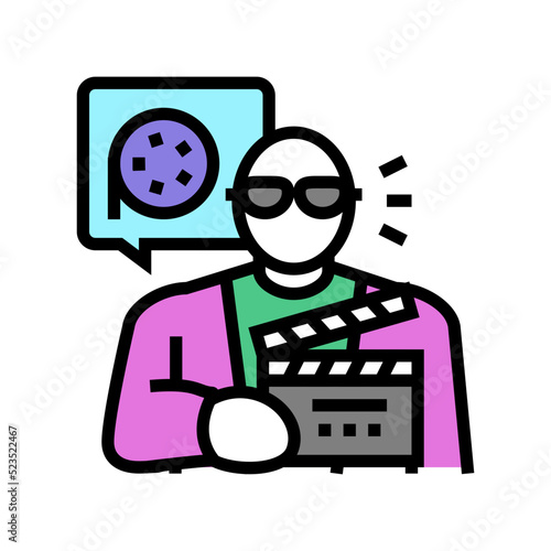 producer video film color icon vector. producer video film sign. isolated symbol illustration
