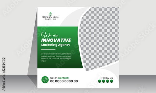 Business promotional  social media post banner template | Creative marketing Instagram post design | Square banner design