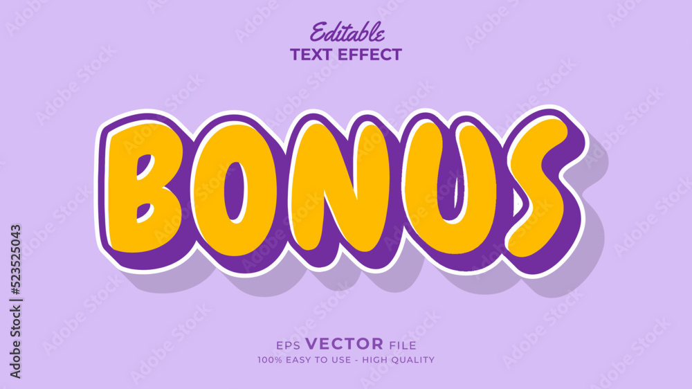 Modern 3d Alphabet, fun style title, text effect for comic Vector illustration