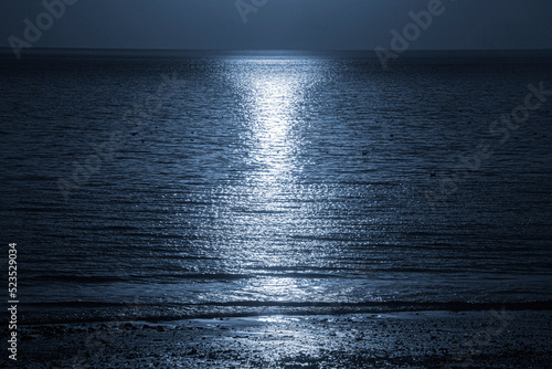 Sunset in  french atlantic ocean cosatline photo