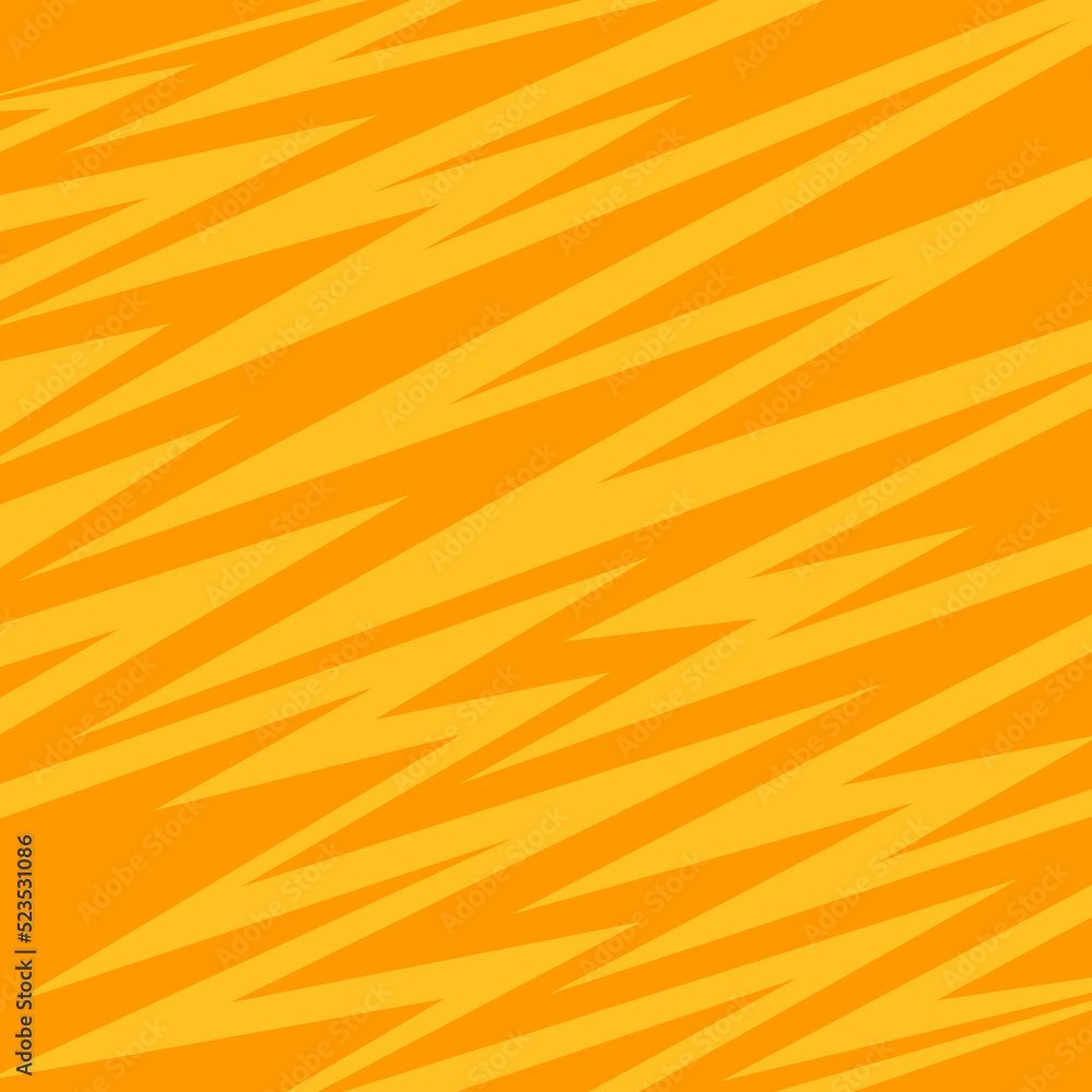 Fototapeta premium Simple yellow background with zigzag line pattern