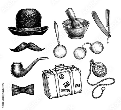 Vintage mens accessories.