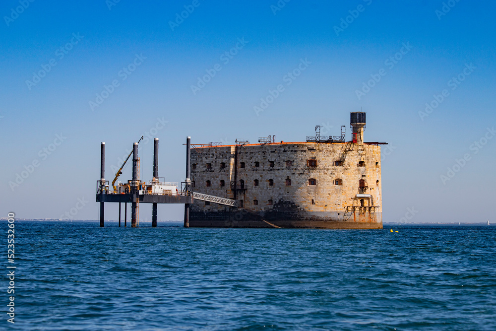Fort Boyard between Oleron, Ré and Aix island close to la Rochelle