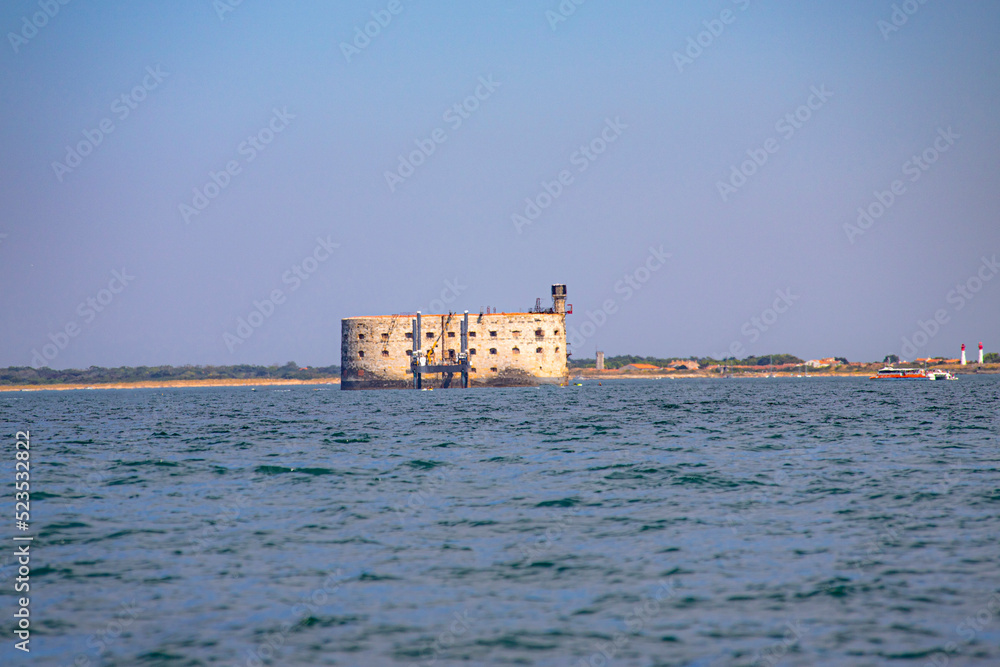 Fort Boyard between Oleron, Ré and Aix island close to la Rochelle
