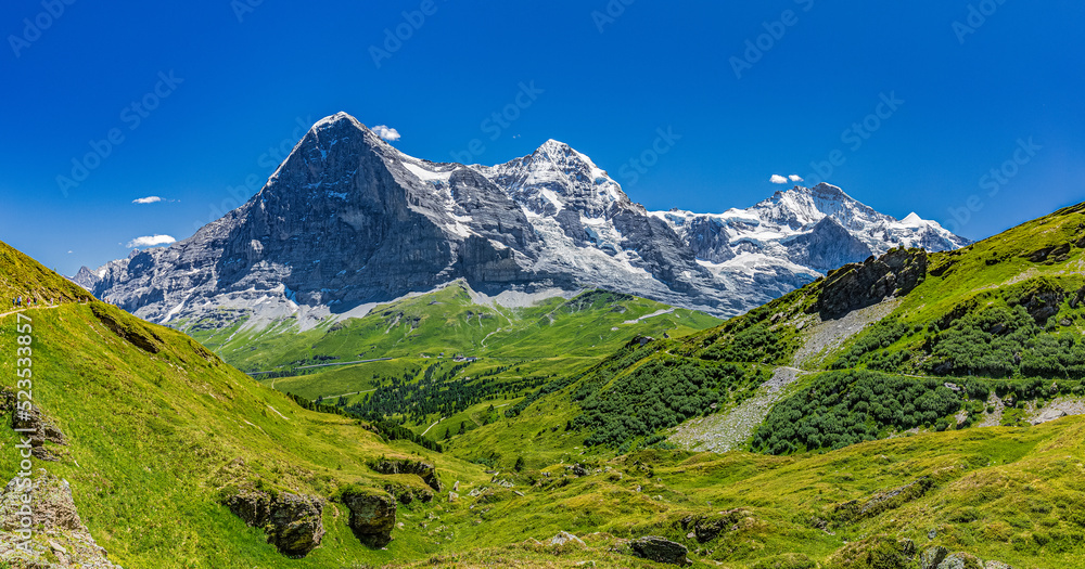 Jungfrau-Bergpanorama Jungfrau-Bergpanorama