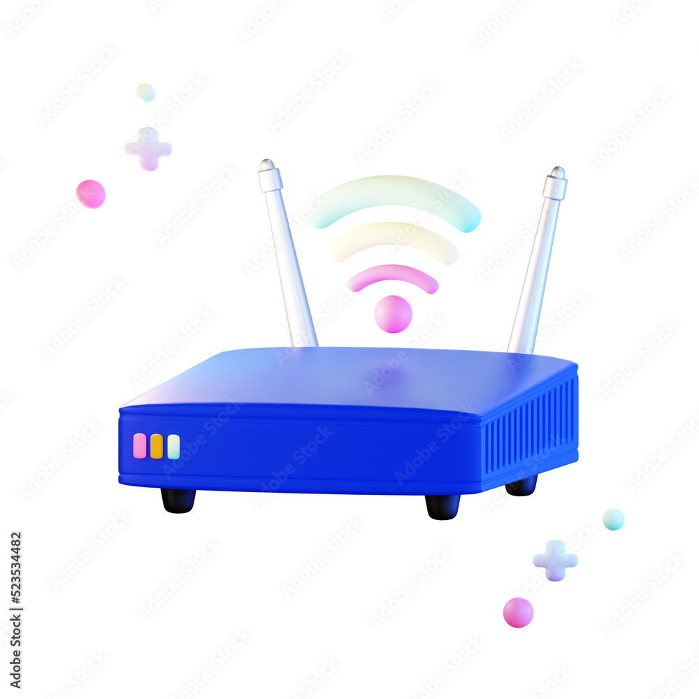 Area Network 3d Illustration