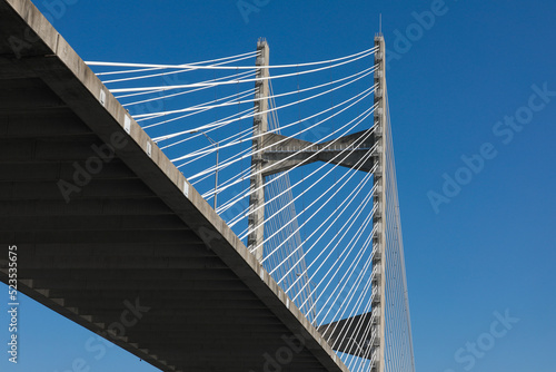 Underneath Dames Point Bridge, Jacksonville, Florida photo