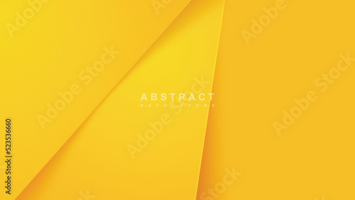 Abstract yellow tone background with diagonal papercut lines