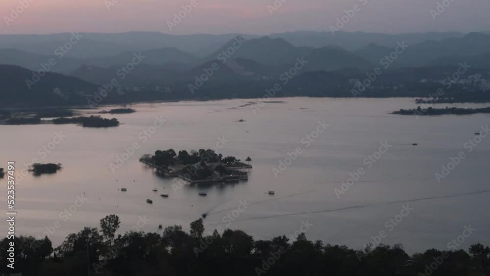 Lake Pichola Timelapse from Temple, Udaipur Lake Pichola Timelapse from Temple, Udaipur