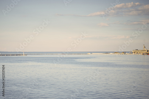 The water landscape of the Black Sea in Odessa