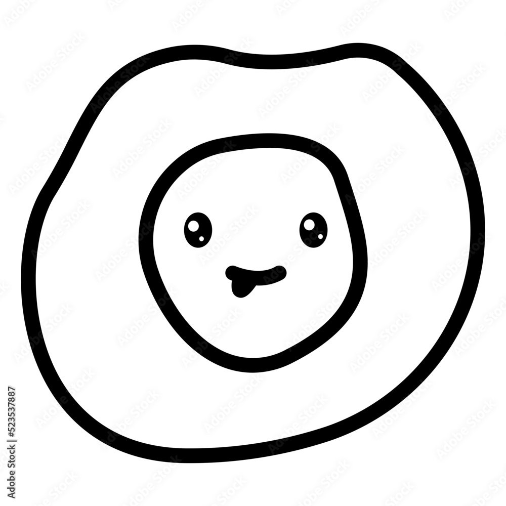 Fototapeta premium fast food emojis icon