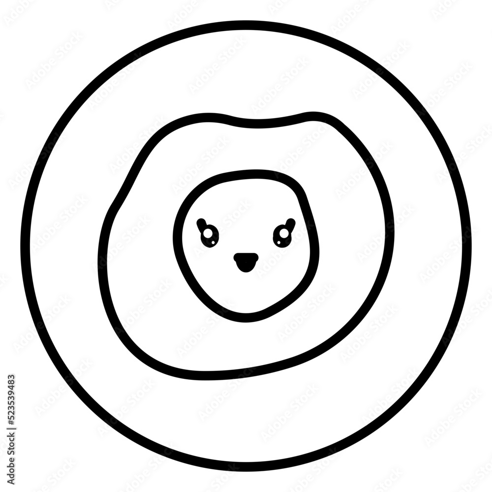 Fototapeta premium fast food emojis icons