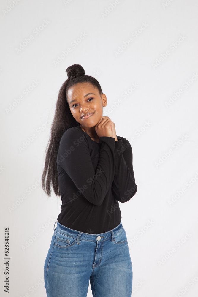 Lovely woman with a happy smile Lovely woman with a happy smile