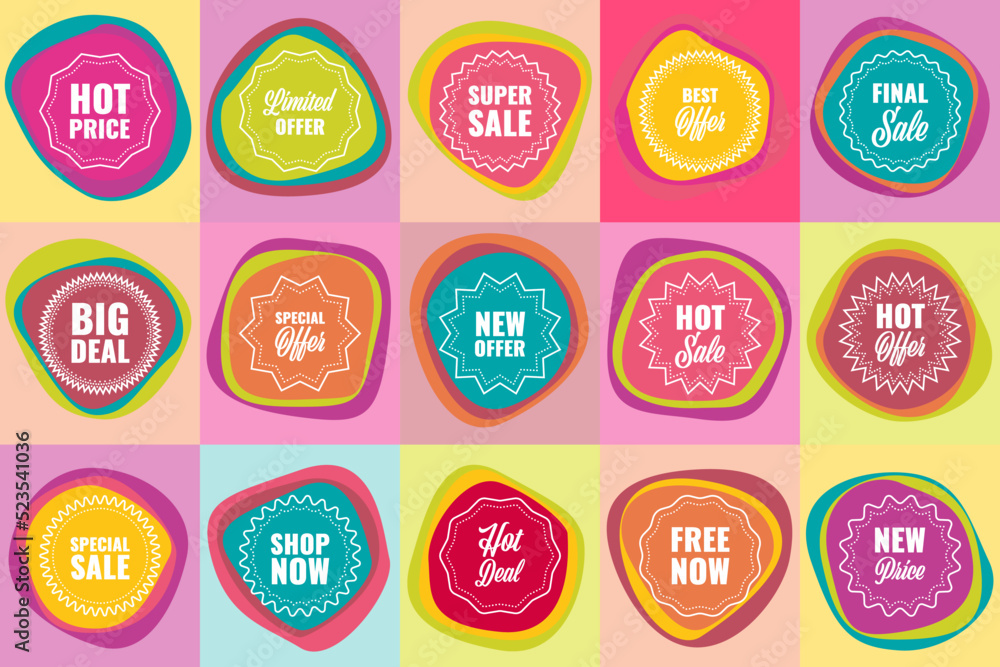 Obraz premium Label percent tag super sale. symbol black friday