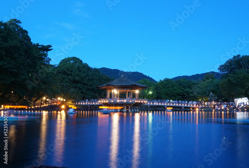 なら燈花会　浮見堂　ライトアップ