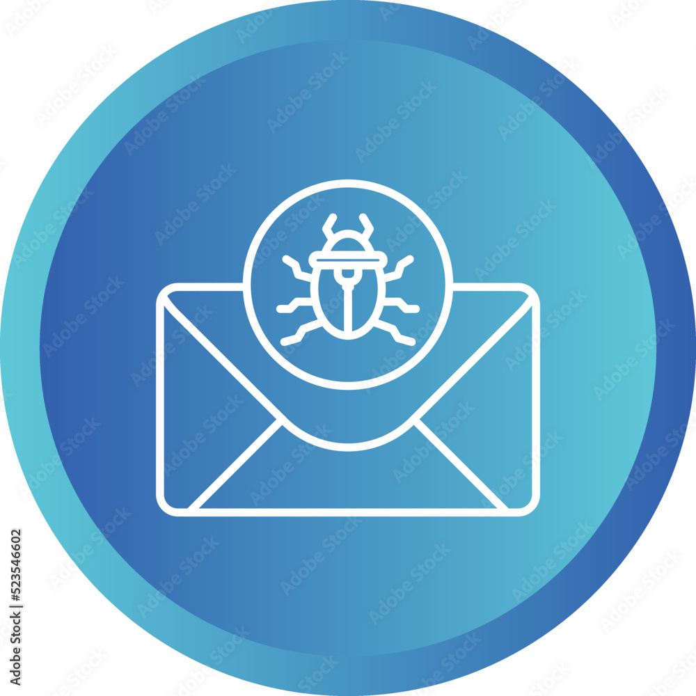 Mail Virus Icon Mail Virus Icon