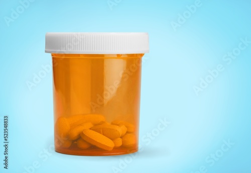 Medical Drug In Prescription Medication Pills Bottle