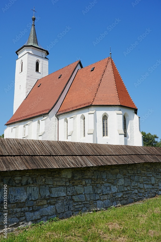 Old St. Stanislaus church in Bielsko-Biala city in Poland - vertical Old St. Stanislaus church in Bielsko-Biala city in Poland - vertical