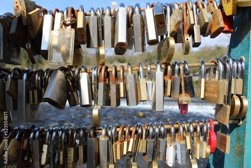 padlocks on the bridge