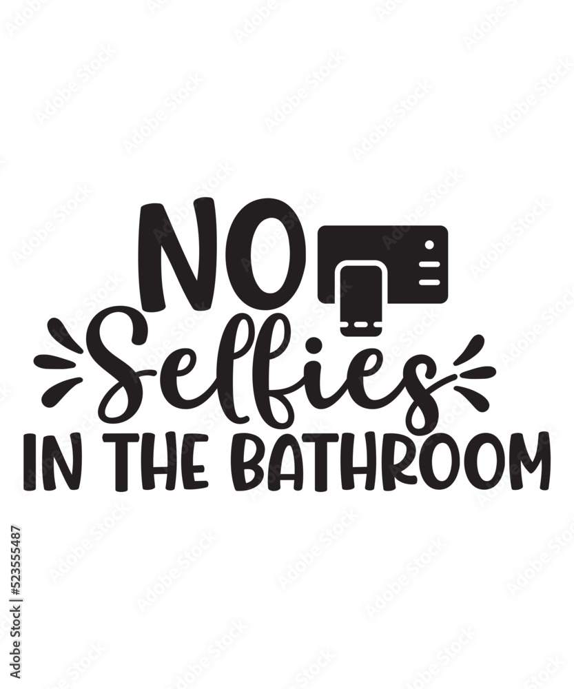 Bathroom Svg, Bathroom Svg Bundle, Bathroom Sign Svg, Washroom Svg