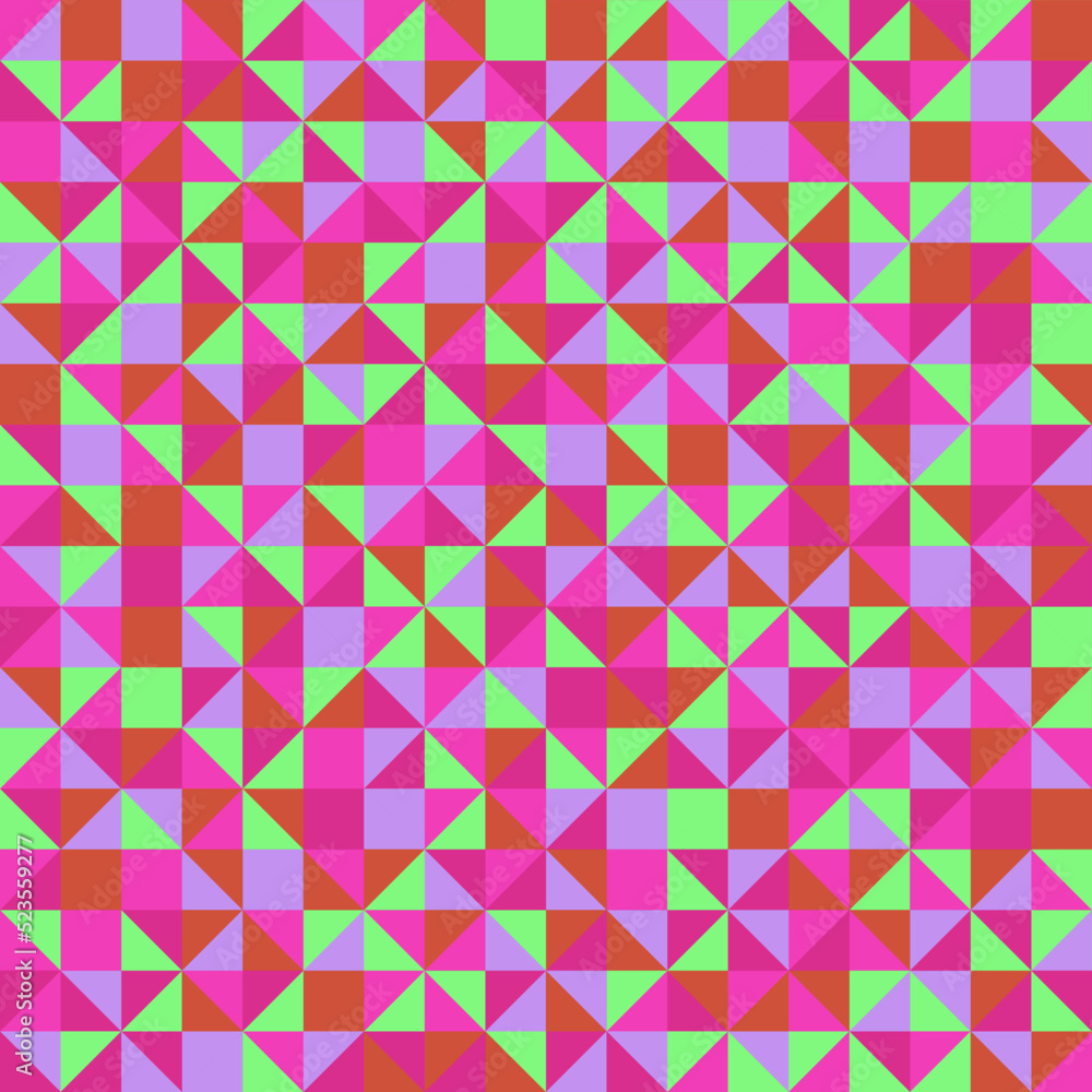 Fototapeta premium Color Rhombus tile tessellation pattern illustration