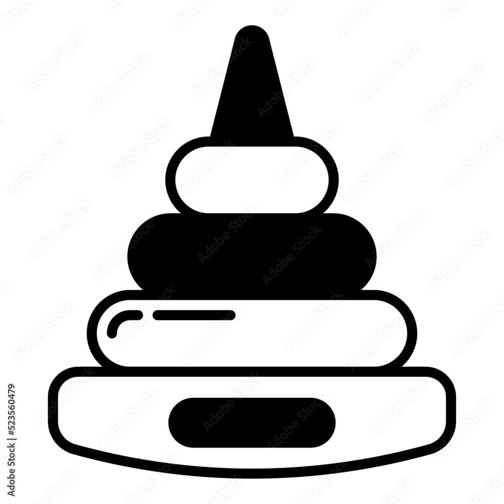 donut shaped ring stack