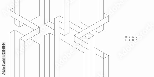 Abstract geometric technological background. Vector creative design.
