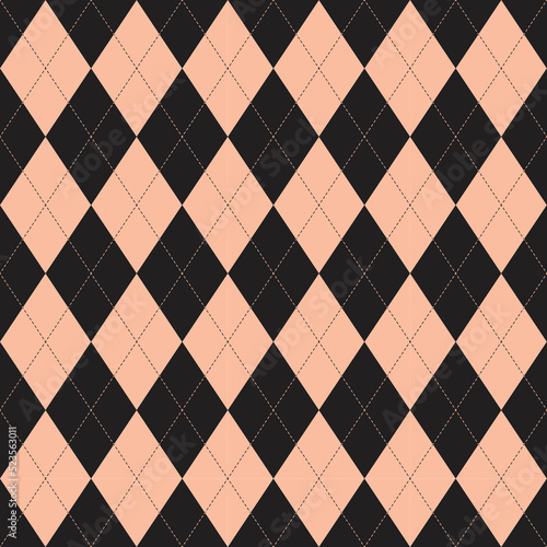Argyle harlequin vector seamless pattern