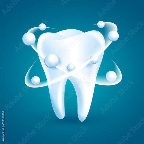 Teeth enamel protection, shining and whitening