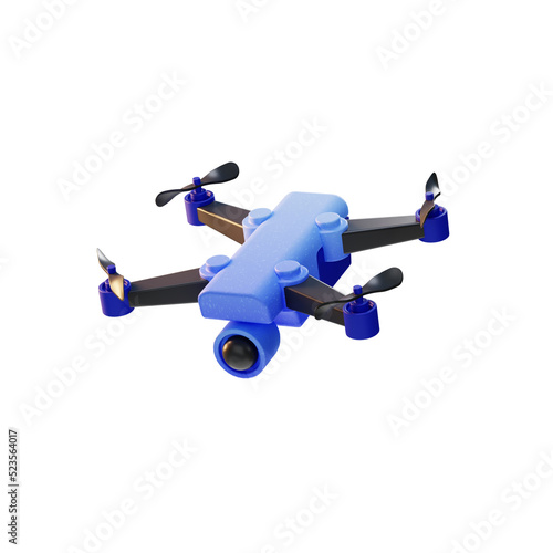 Drone Device Electronic icon 3d illustration