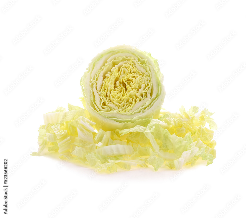 chinese cabbage isolated on white background chinese cabbage isolated on white background