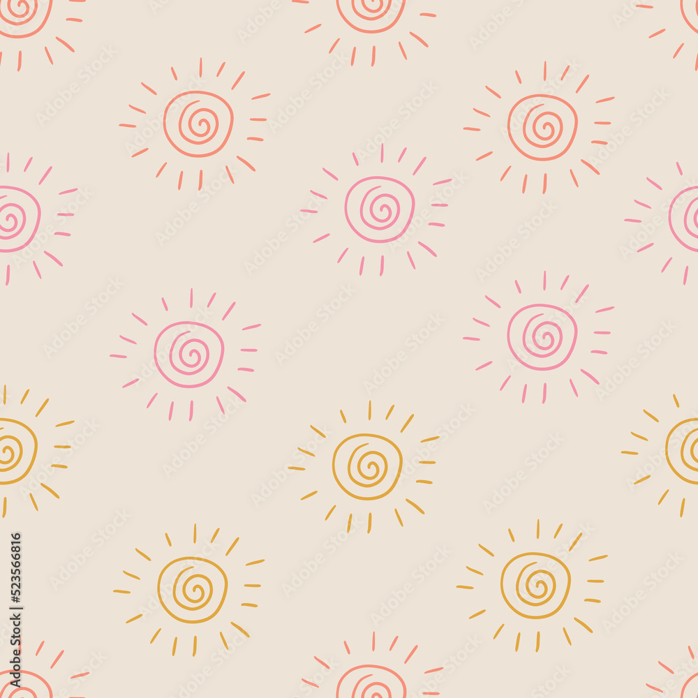 Hand drawn modern doodle seamless pattern. Pastel grunge background Hand drawn modern doodle seamless pattern. Pastel grunge background