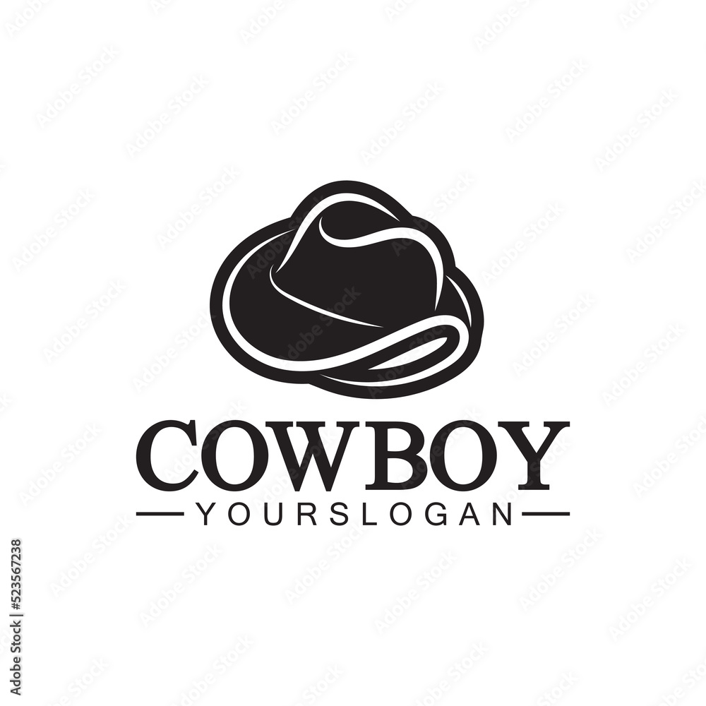 cowboy hat logo icon vector design template cowboy hat logo icon vector design template