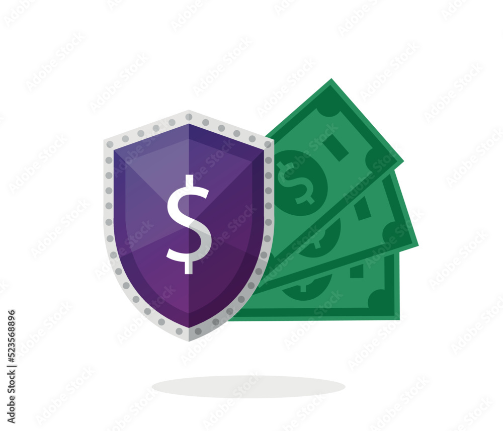 Obraz premium Money cash protection concept. secure e-commerce payment. online secure payment, banking. 