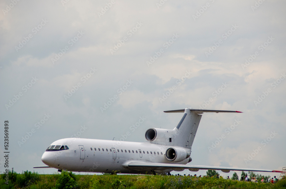 Obraz premium plane flies in the sky