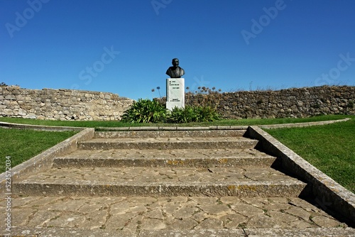 Bust of Dr. Joao de Matos Bilhau in Peniche, Centro - Portugal  photo