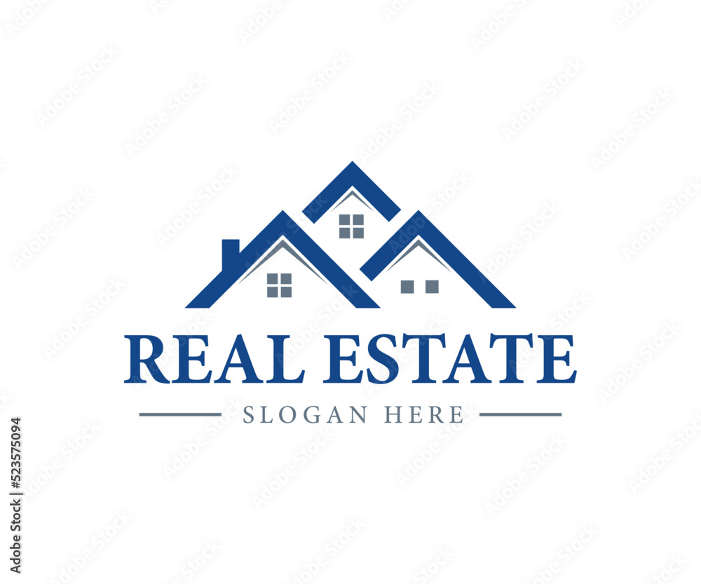Real Estate Logo Template. Residence Real Estate Logo