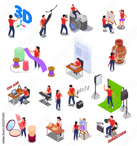 Art Creative Professions Set