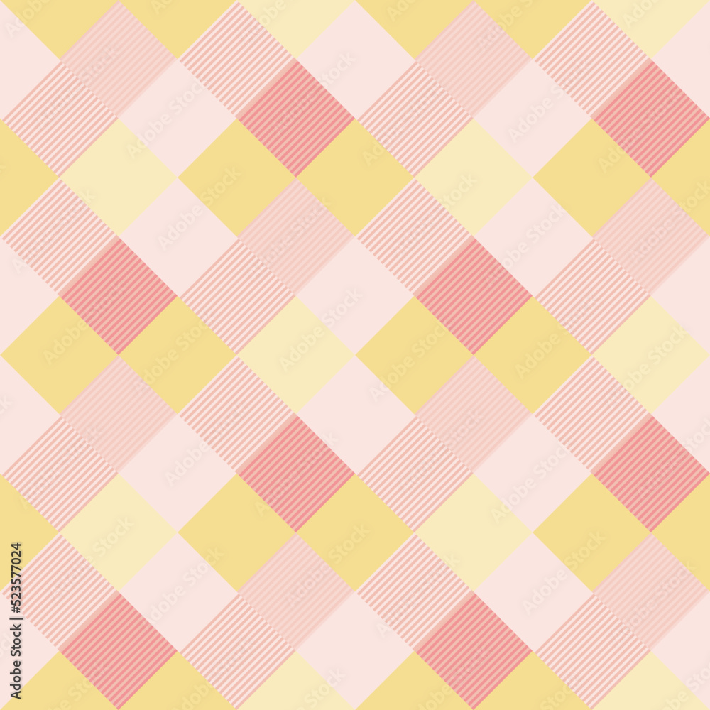 Seamless tartan plaid pattern in Pink Tone.
