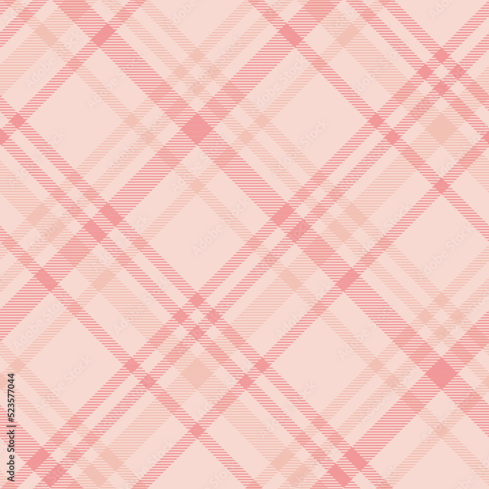 Seamless tartan plaid pattern in Pink Tone.
Seamless tartan plaid pattern in Pink Tone.
