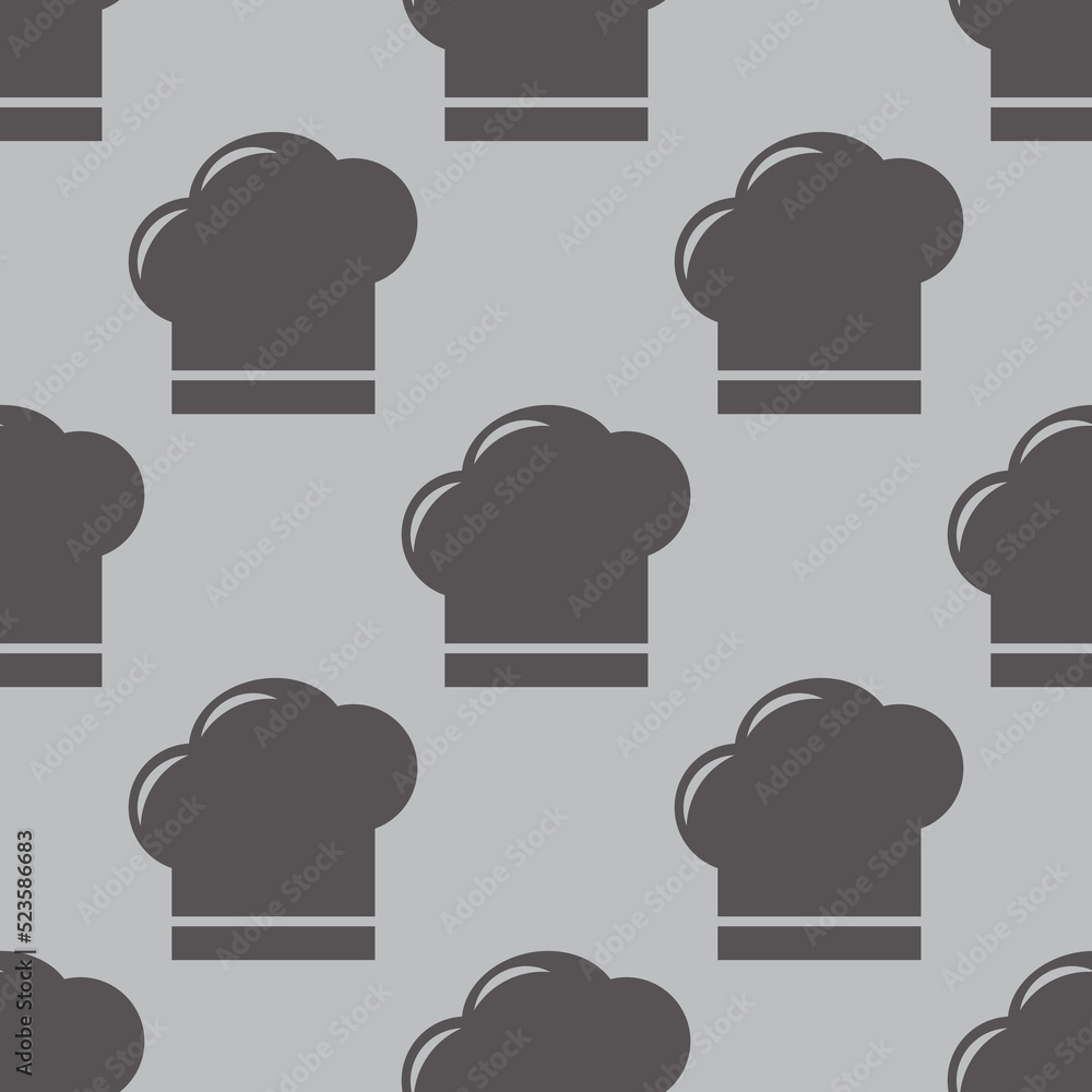 Chef hat seamless pattern for your background Chef hat seamless pattern for your background