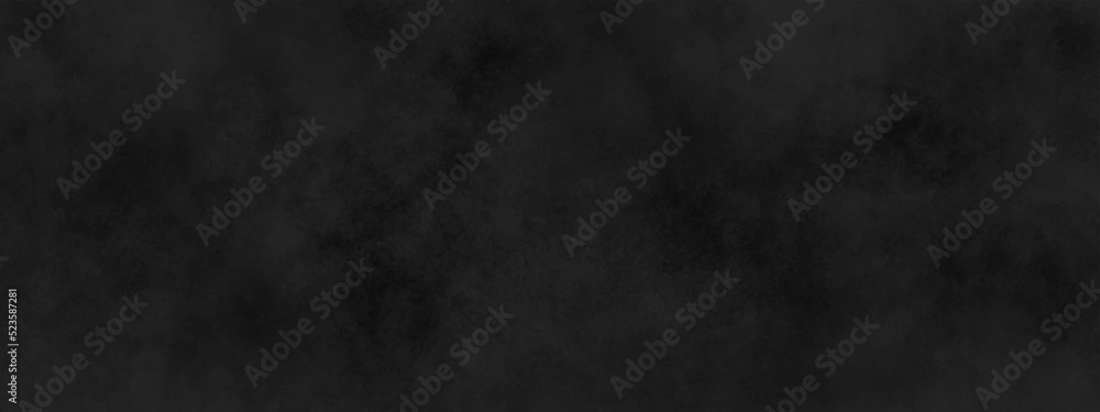 Abstract background with black wall surface, black stucco texture .Dark wall texture background for design. Black vector background texture, old vintage charcoal gray color paper with watercolor.	
