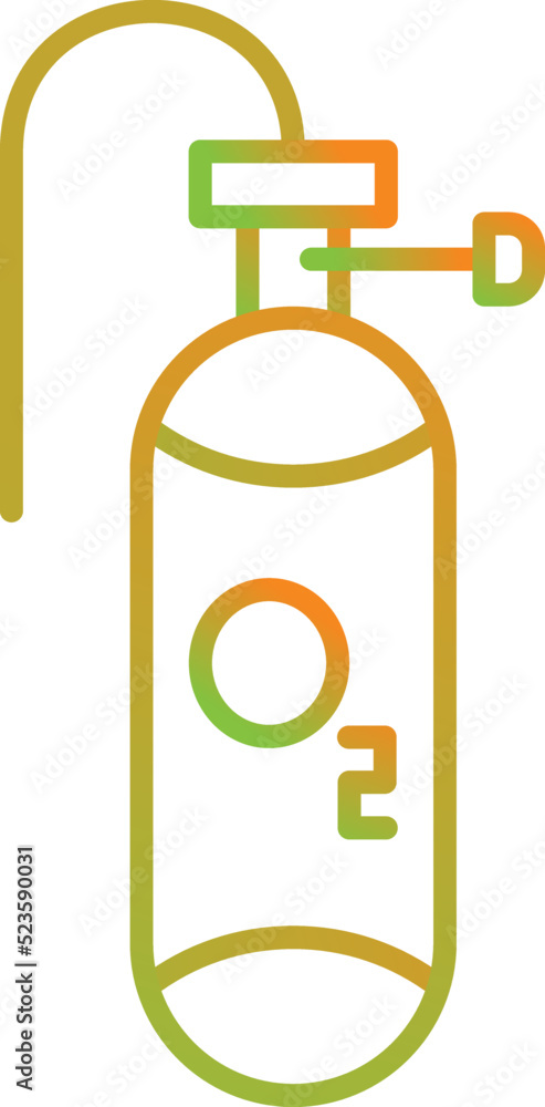 Oxygen Tank Icon Stock Vector | Adobe Stock