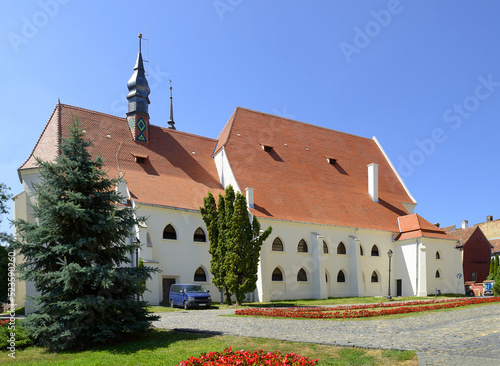 Evangelical Church of Sighisoara, Transylvania, Romania with famous medieval fortified city built by Saxons - UNESCO World Heritage photo