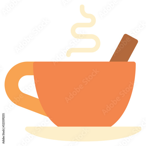 chai tea flat icon