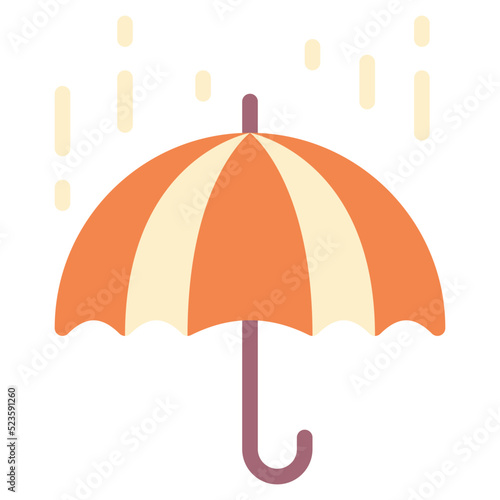 rain flat icon