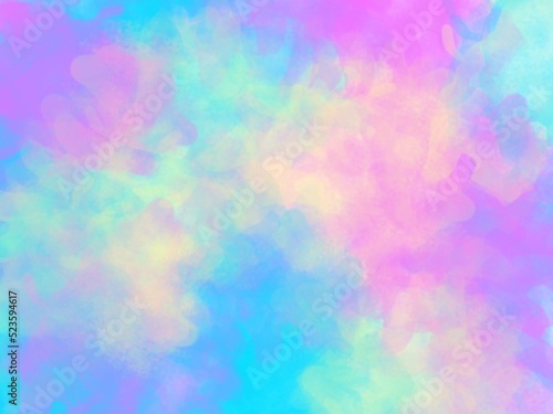 Abstract print colorful watercolor effect. Watercolor wallpaper. Abstract background. © Nary