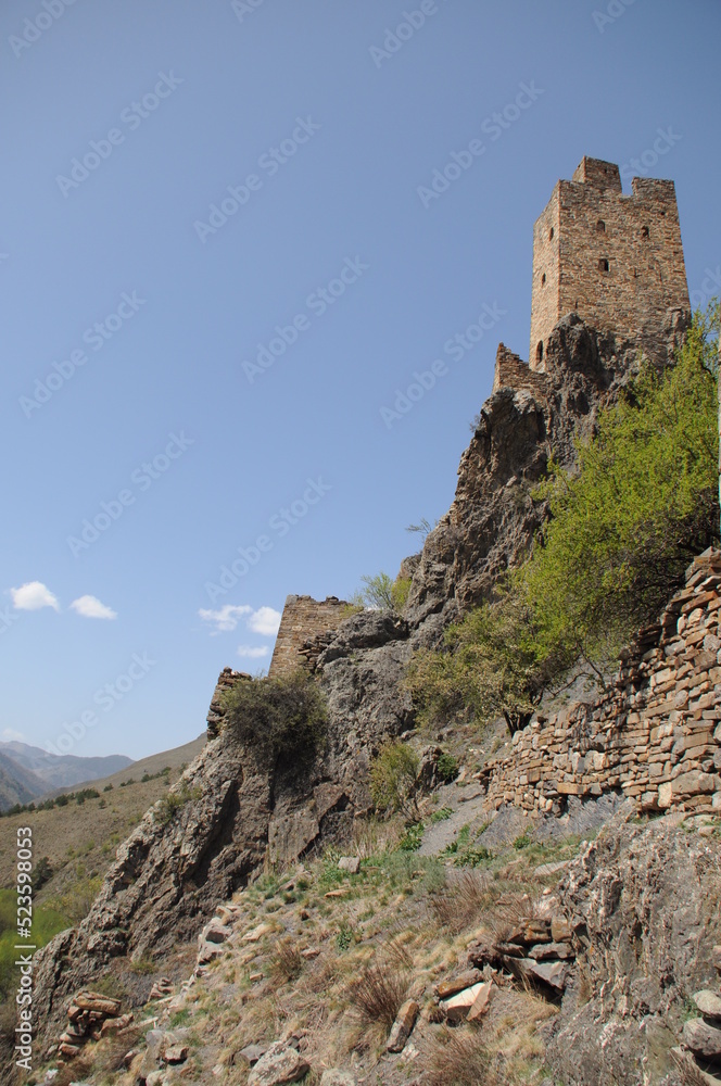 Ingush defense towers Vovnushki in north Caucasus, Russia