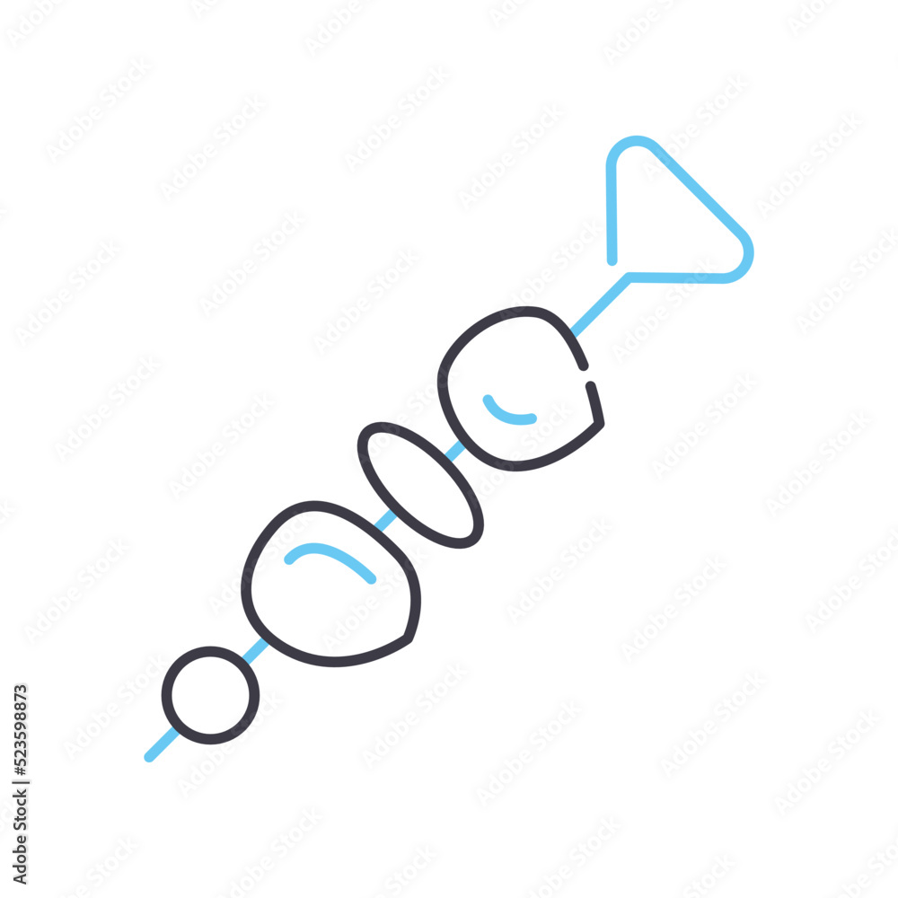 bbq line icon, outline symbol, vector illustration, concept sign bbq line icon, outline symbol, vector illustration, concept sign
