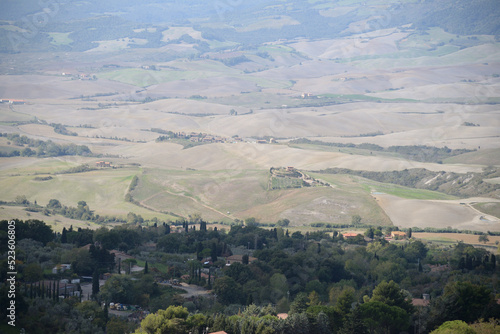 Landscape of Tuscany fields in Italy © Jerzy